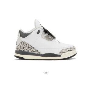 Jordan 3 Retro TD baby Sneakers - White and Gray